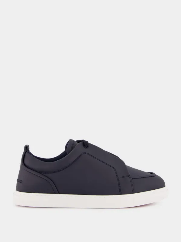Navy Blue Jimmy Low-Top Sneakers sold by Fashion Clinic