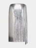 Silver Chainmail Draped Skirt sold by Fashion Clinic