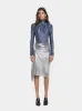 Silver Chainmail Draped Skirt sold by Fashion Clinic