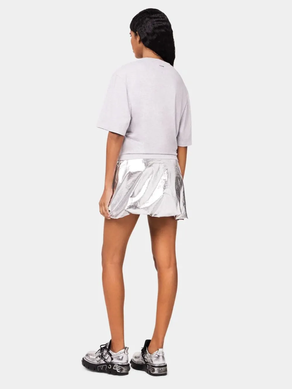 Grey T-Shirt with Side Piercing sold by Fashion Clinic product image thumbnail 4