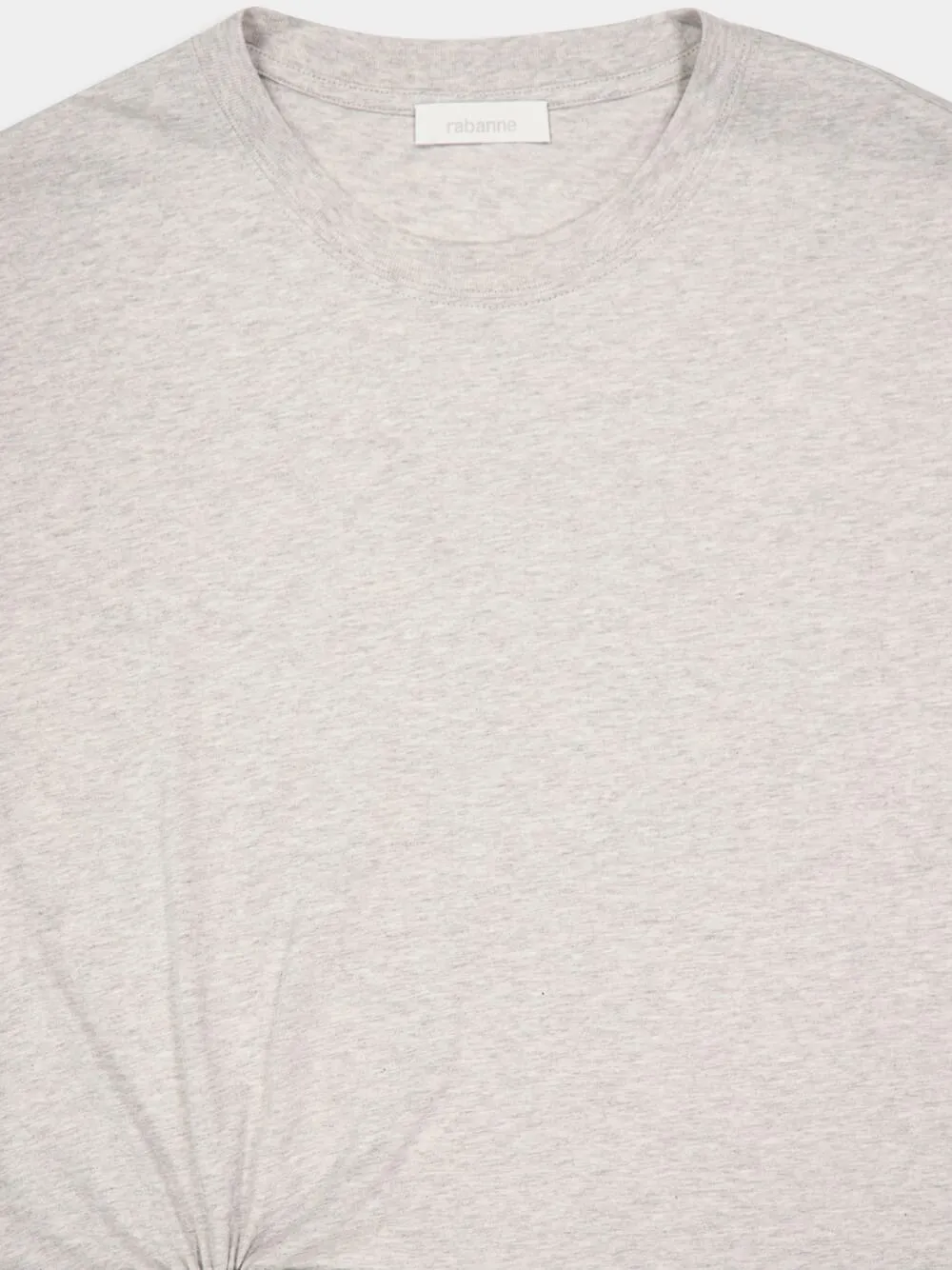 Grey T-Shirt with Side Piercing sold by Fashion Clinic product image thumbnail 5