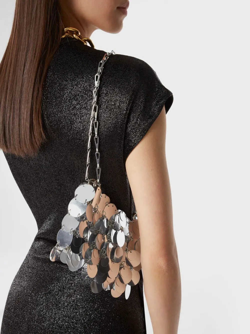 Silver Sparkle Discs Nano Bag sold by Fashion Clinic product image thumbnail 2