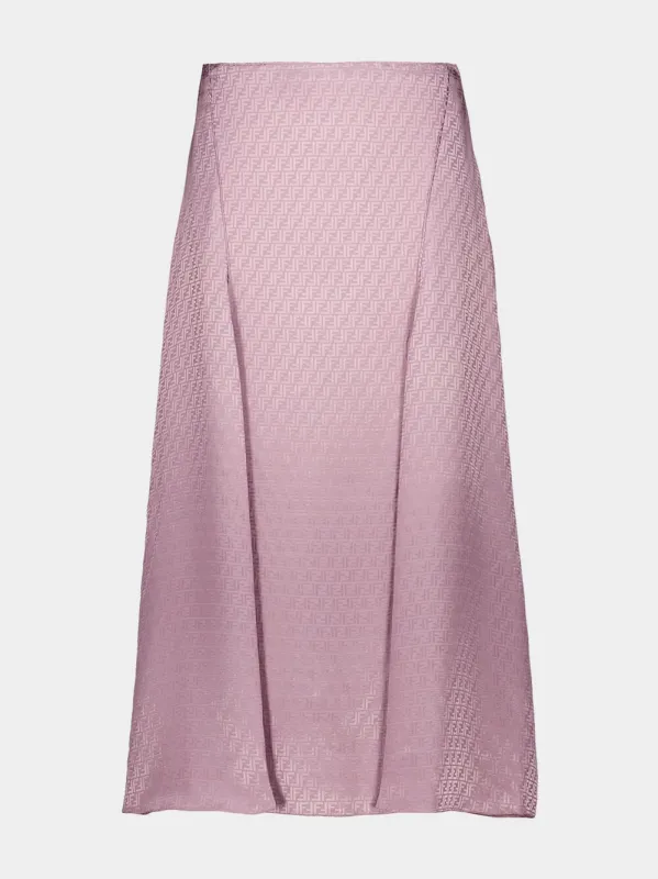 Mauve Pink FF Silk Skirt sold by Fashion Clinic