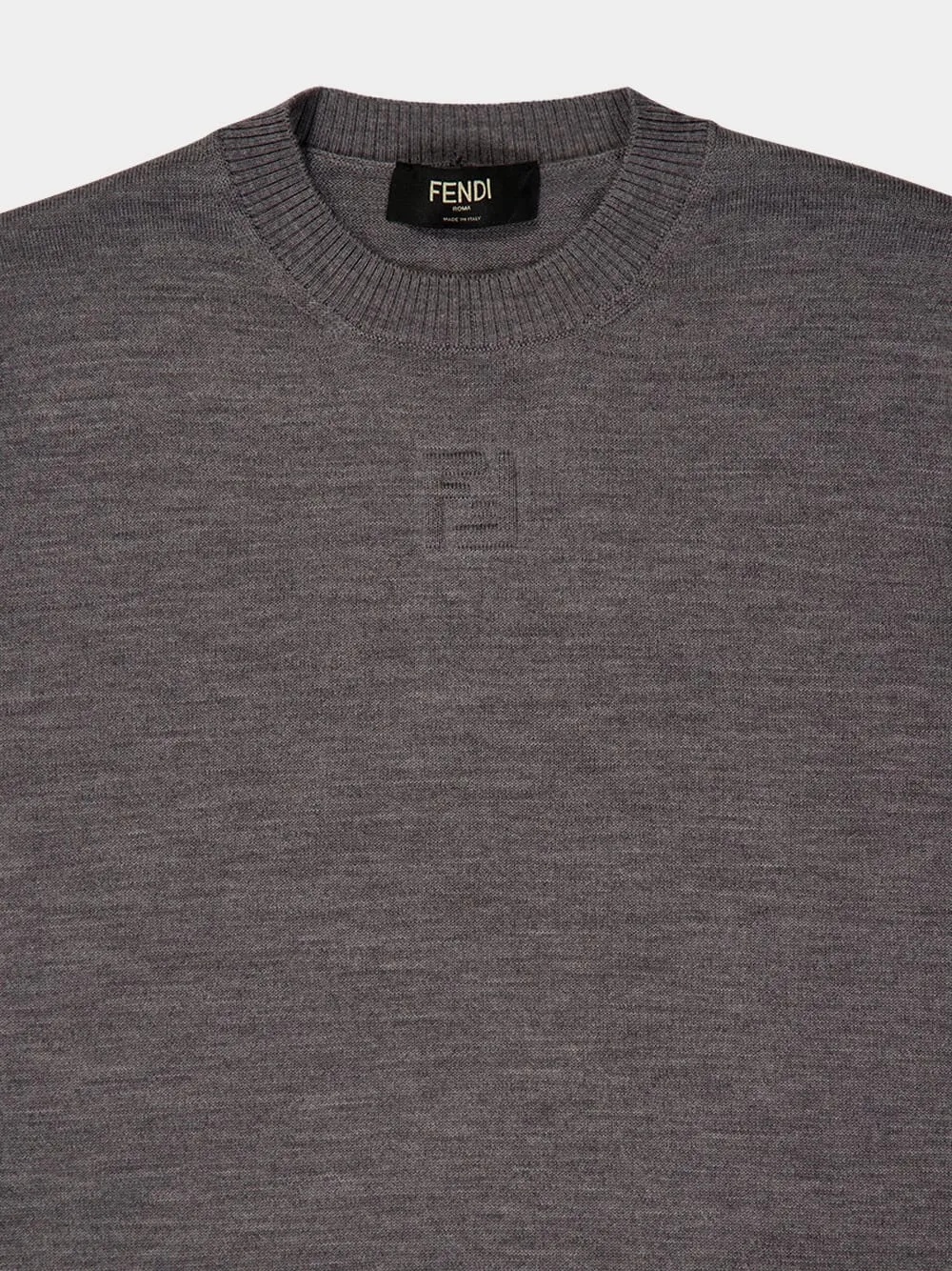 Light Grey Wool Jumper sold by Fashion Clinic product image thumbnail 3