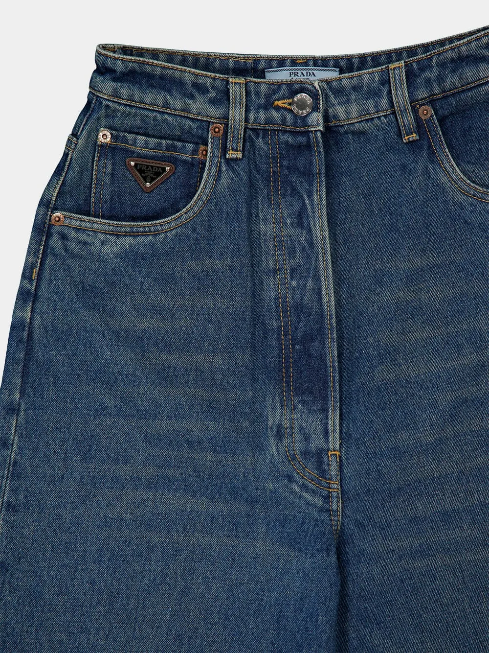 Blue Wide-Leg Jeans sold by Fashion Clinic product image thumbnail 3