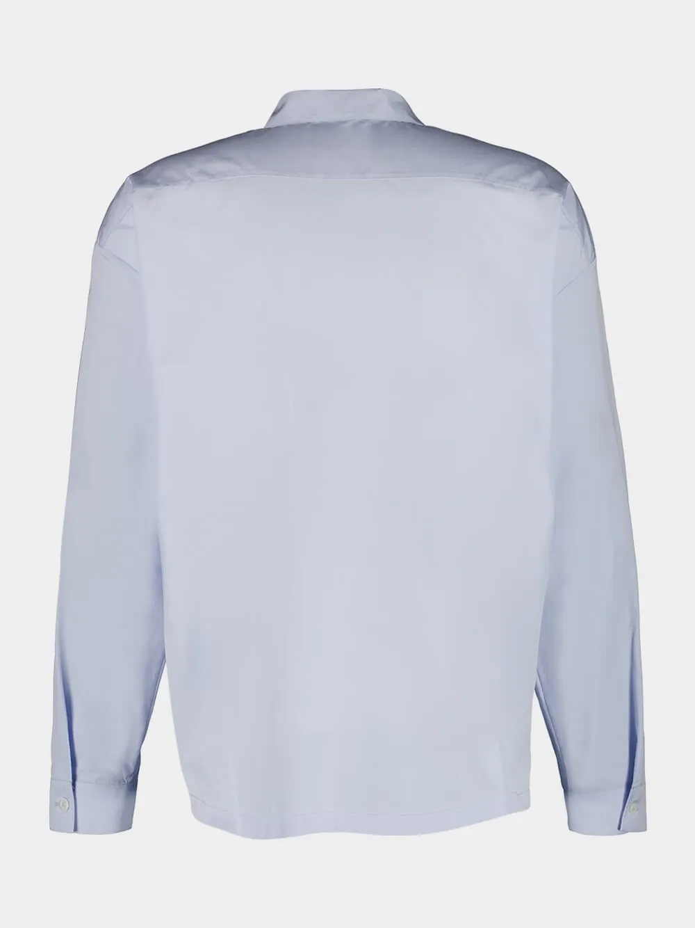 Light Blue Poplin Shirt with Zipper sold by Fashion Clinic product image thumbnail 2