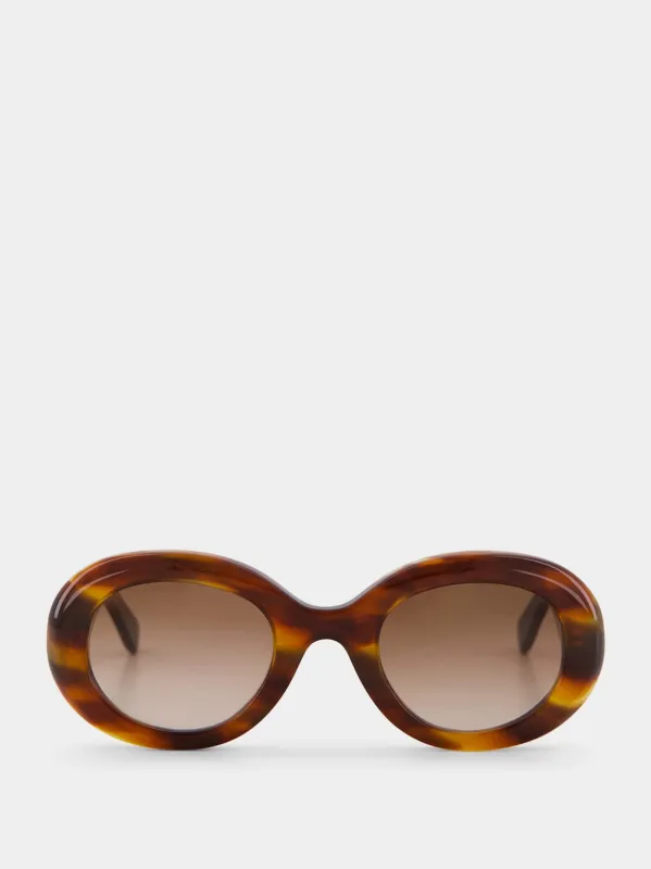 Flamme Havana Oval Queen Sunglasses sold by Fashion Clinic