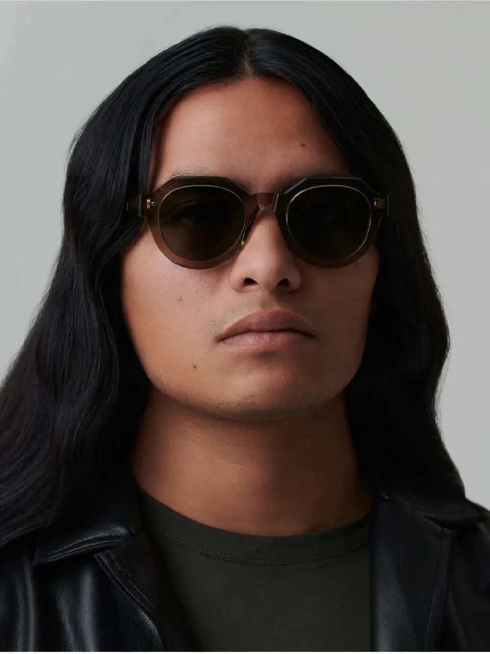 Smoked Light Green Gradient Sunglasses sold by Fashion Clinic product image thumbnail 2