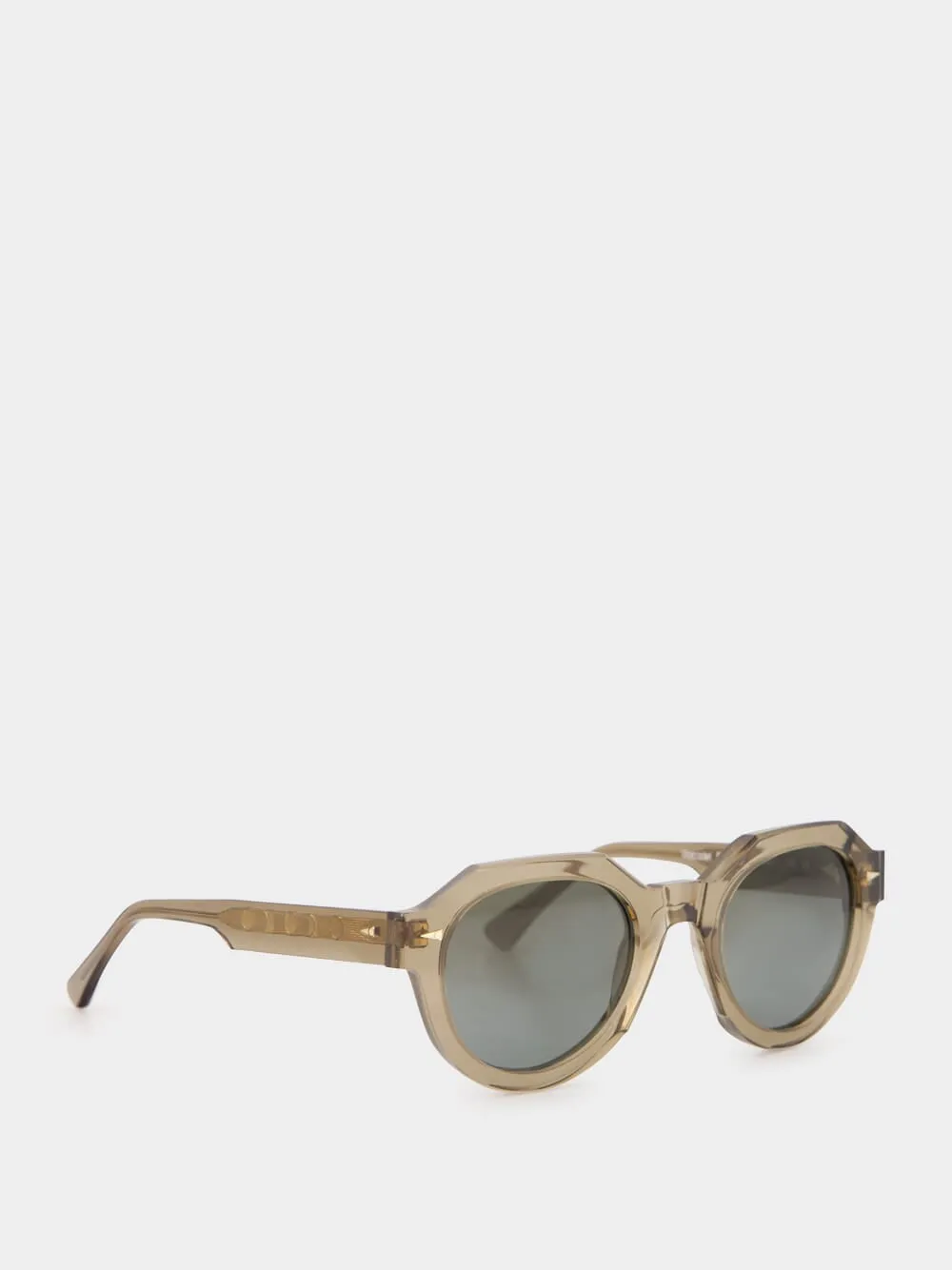 Smoked Light Green Gradient Sunglasses sold by Fashion Clinic product image thumbnail 3