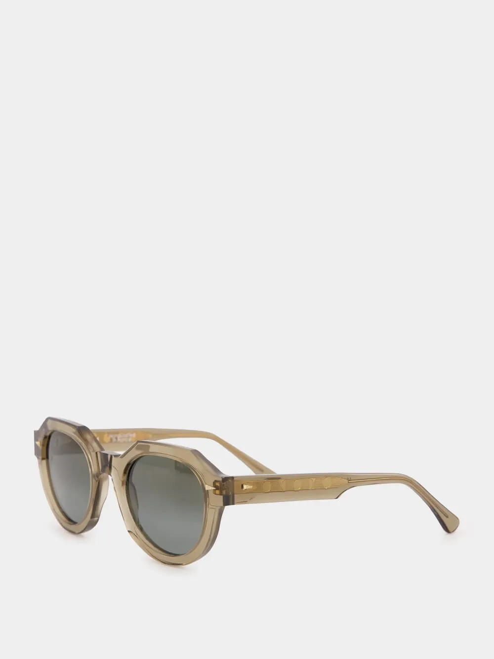 Smoked Light Green Gradient Sunglasses sold by Fashion Clinic product image thumbnail 4