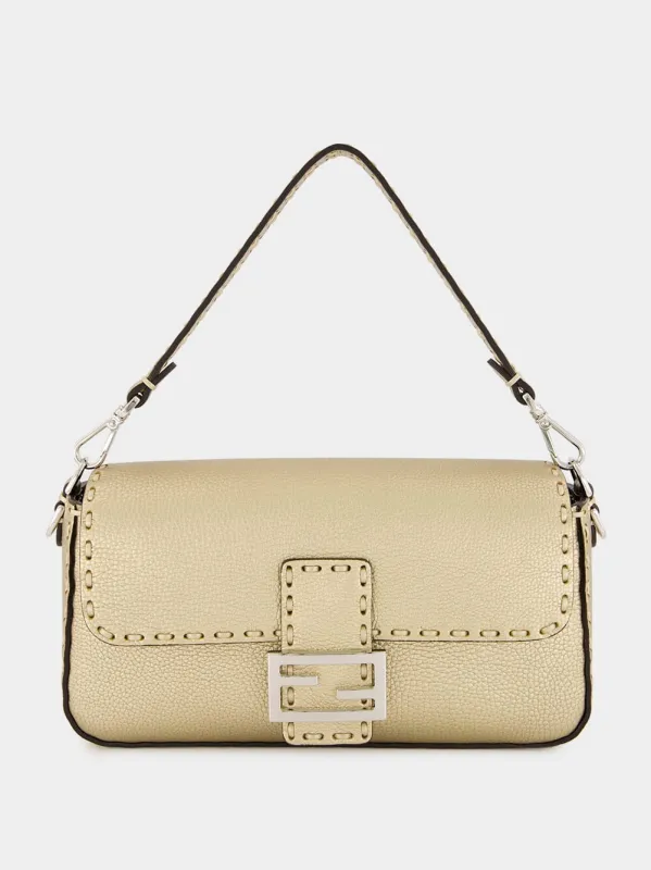 Champagne Gold Baguette Bag sold by Fashion Clinic