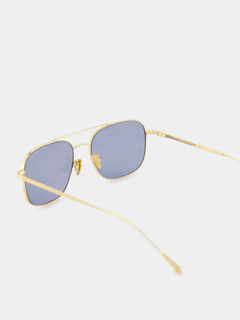 18K Gold Aviator Sunglasses sold by Fashion Clinic product image thumbnail 4
