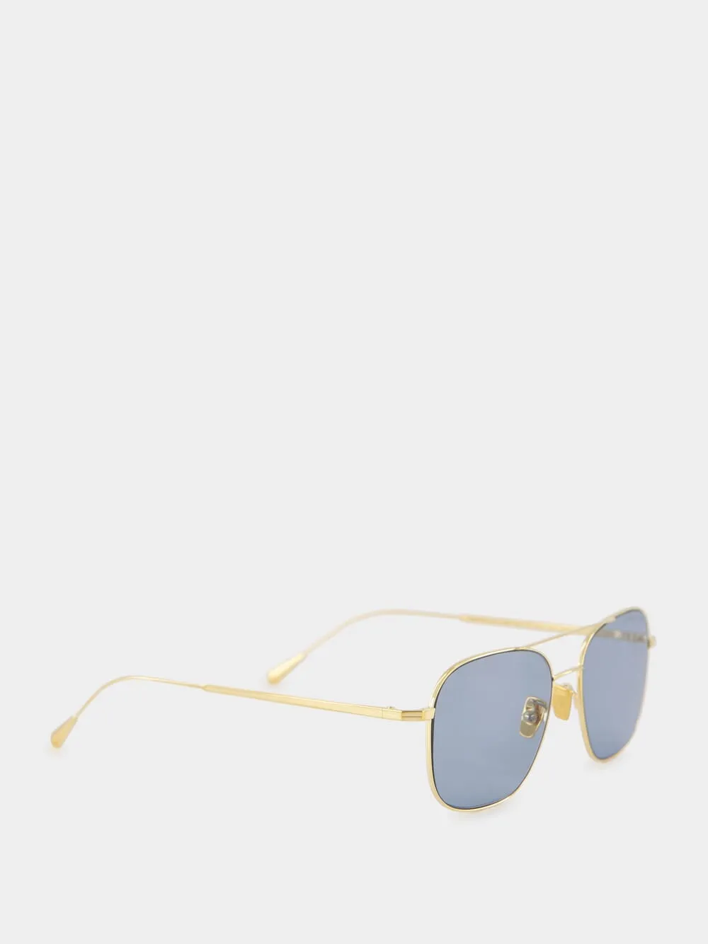 18K Gold Aviator Sunglasses sold by Fashion Clinic product image thumbnail 2