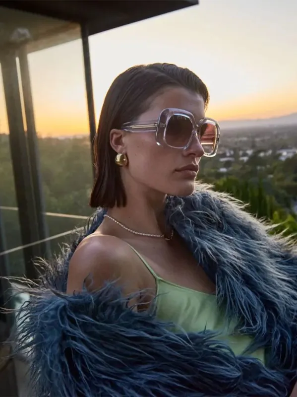 Crystal Gradient Rectangle Sunglasses sold by Fashion Clinic