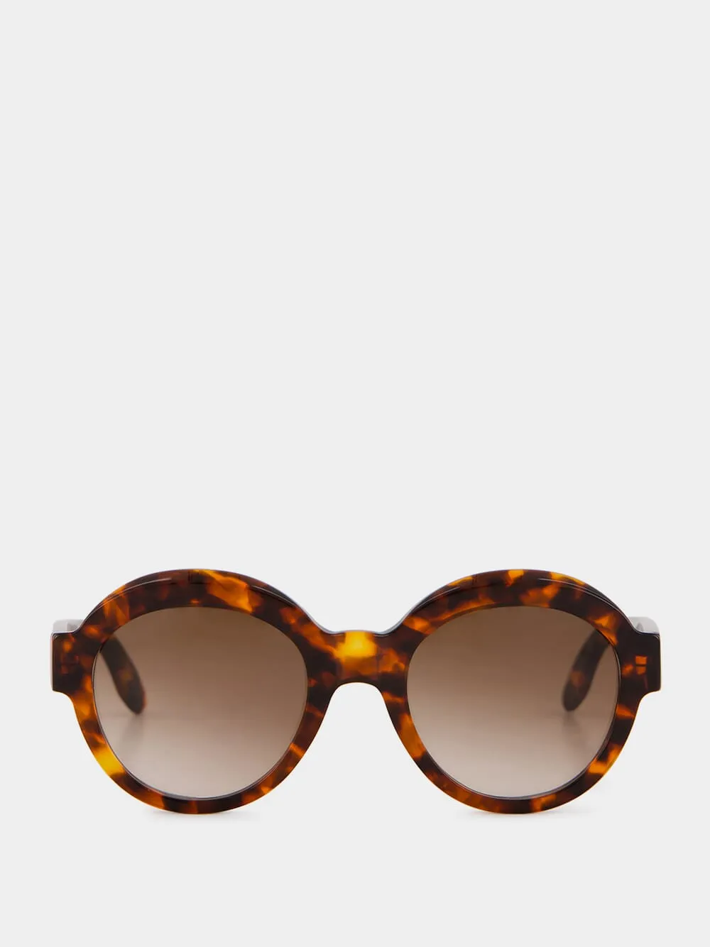 Tortoise Round Sunglasses in Ecaille Bronze sold by Fashion Clinic