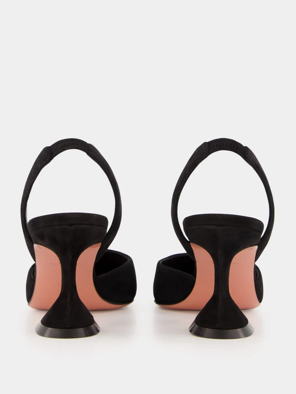 Black Holli Suede Slingback Heels sold by Fashion Clinic product image thumbnail 5