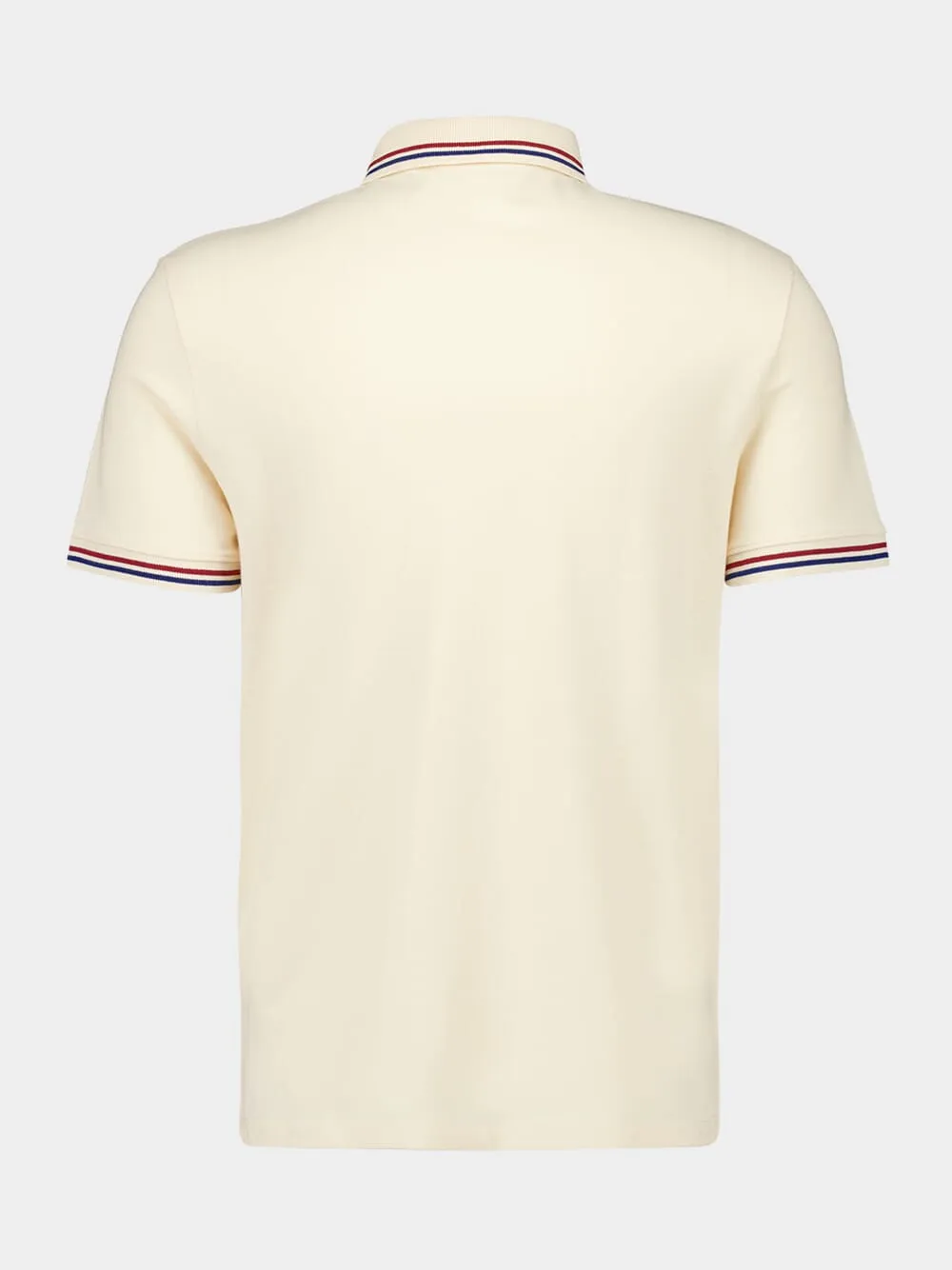 Cream Embroidered Dreamatic Cotton Polo Shirt sold by Fashion Clinic product image thumbnail 2