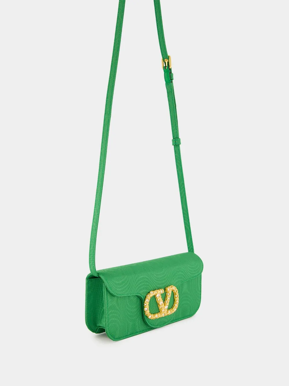 Green Loco Moiré Clutch with Jewel Logo sold by Fashion Clinic product image thumbnail 3