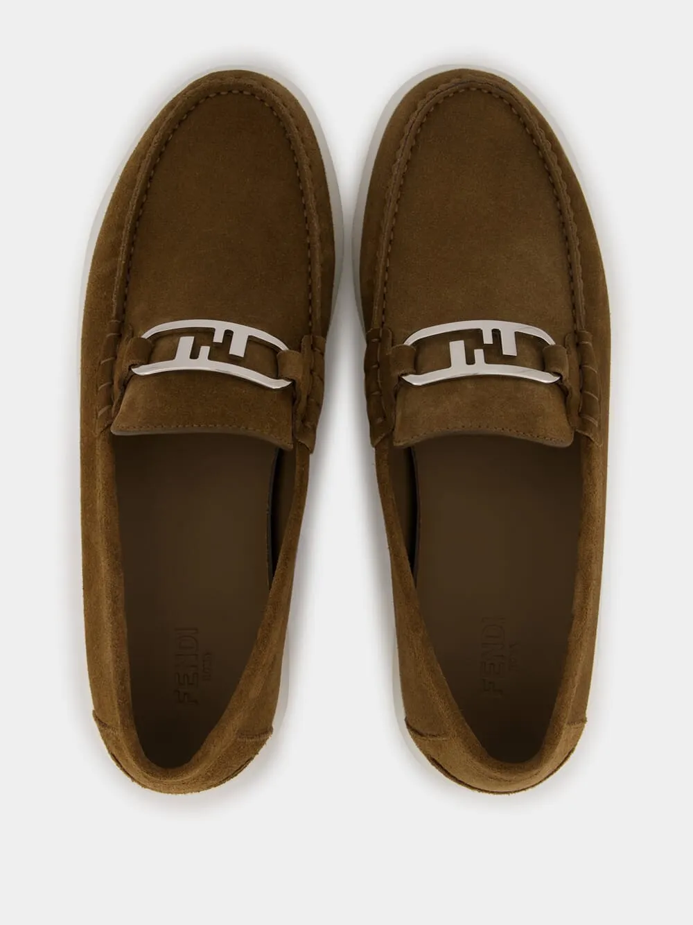 Brown O'Lock Light Suede Loafers sold by Fashion Clinic product image thumbnail 4