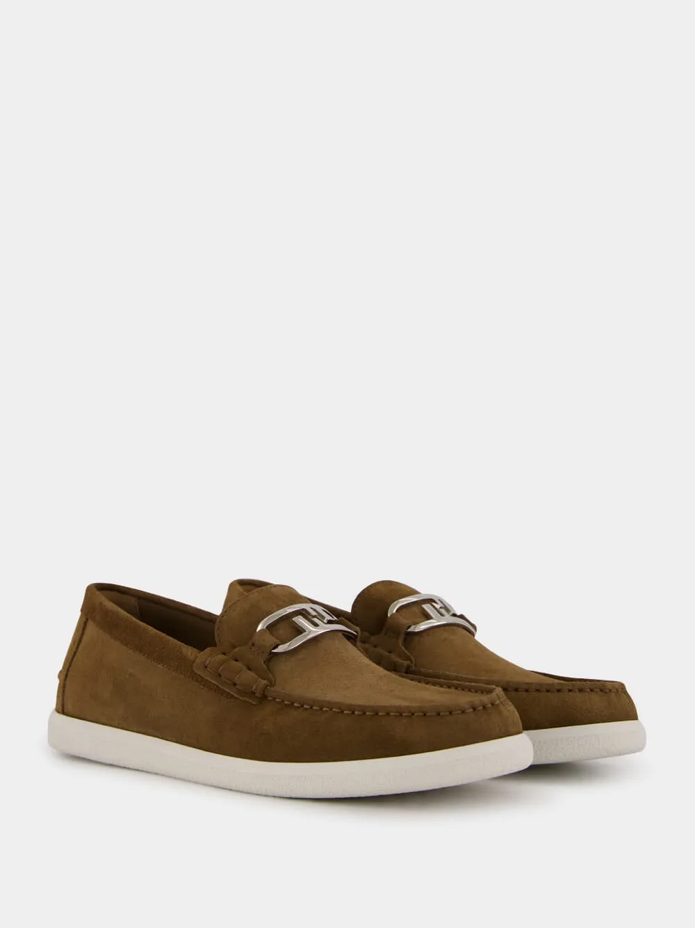 Brown O'Lock Light Suede Loafers sold by Fashion Clinic product image thumbnail 3