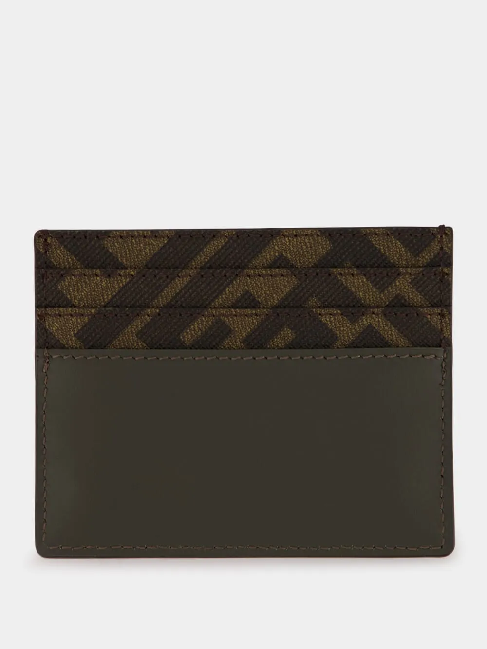 Khaki Green FF Squared Card Holder sold by Fashion Clinic product image thumbnail 2