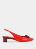 Flame Red Patent Vara Bow Slingback sold by Fashion Clinic