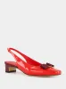Flame Red Patent Vara Bow Slingback sold by Fashion Clinic