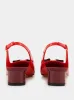 Flame Red Patent Vara Bow Slingback sold by Fashion Clinic