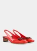 Flame Red Patent Vara Bow Slingback sold by Fashion Clinic