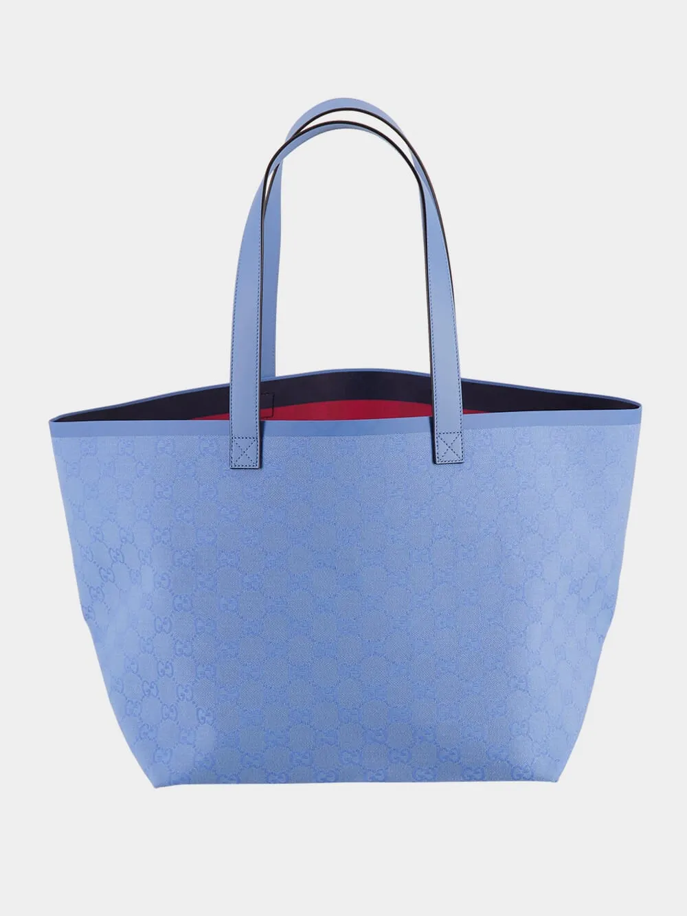 Light Blue Medium GG Canvas Tote Bag sold by Fashion Clinic