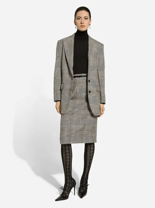 Dolce & Gabbana Dolce&Gabbana Anthracite grey tweed double