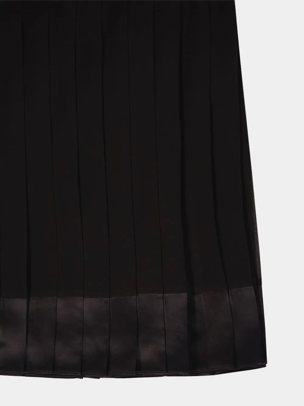 Black Silk Midi Skirt sold by Fashion Clinic product image thumbnail 4