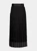 Black Silk Midi Skirt sold by Fashion Clinic