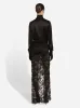Black Silk Satin Blouse sold by Fashion Clinic
