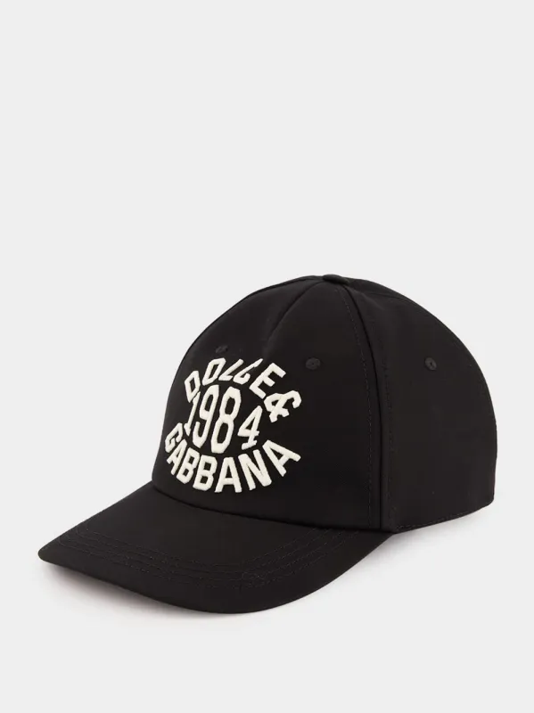 Black Baseball Cap with Logo Embroidery sold by Fashion Clinic