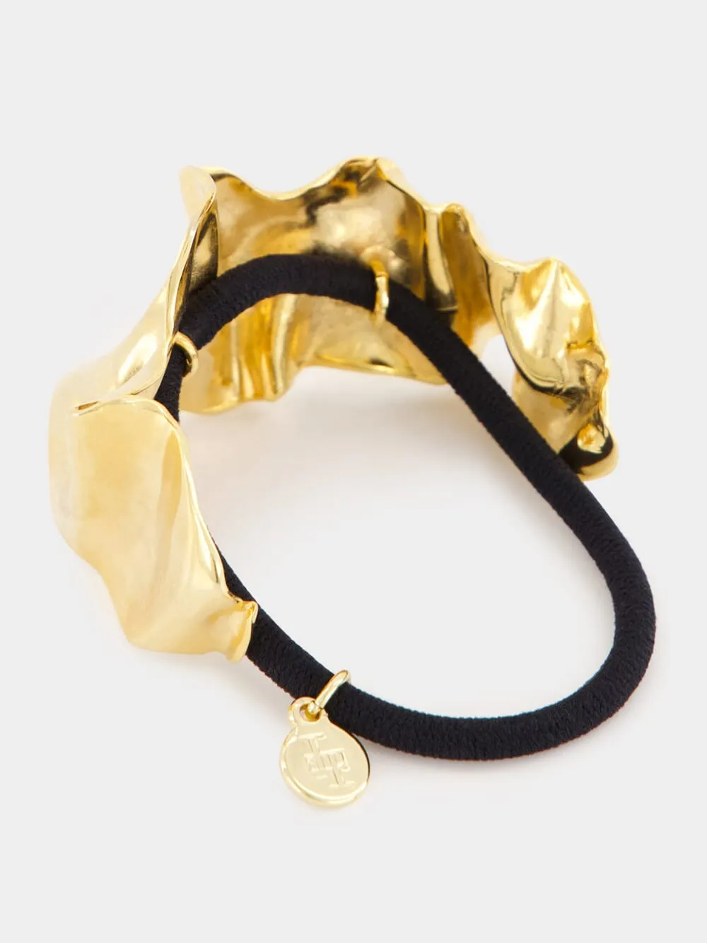 Gold Ruffle Pony Cuff sold by Fashion Clinic product image thumbnail 2