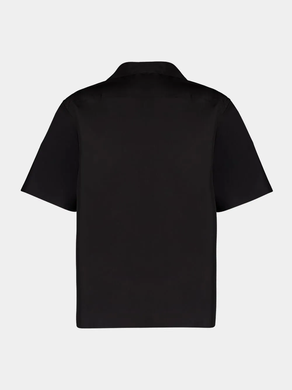 Black Technical Cotton Short-Sleeved Shirt sold by Fashion Clinic product image thumbnail 3