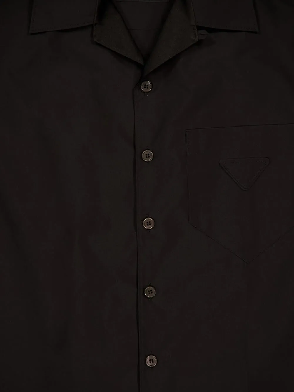 Black Technical Cotton Short-Sleeved Shirt sold by Fashion Clinic product image thumbnail 5