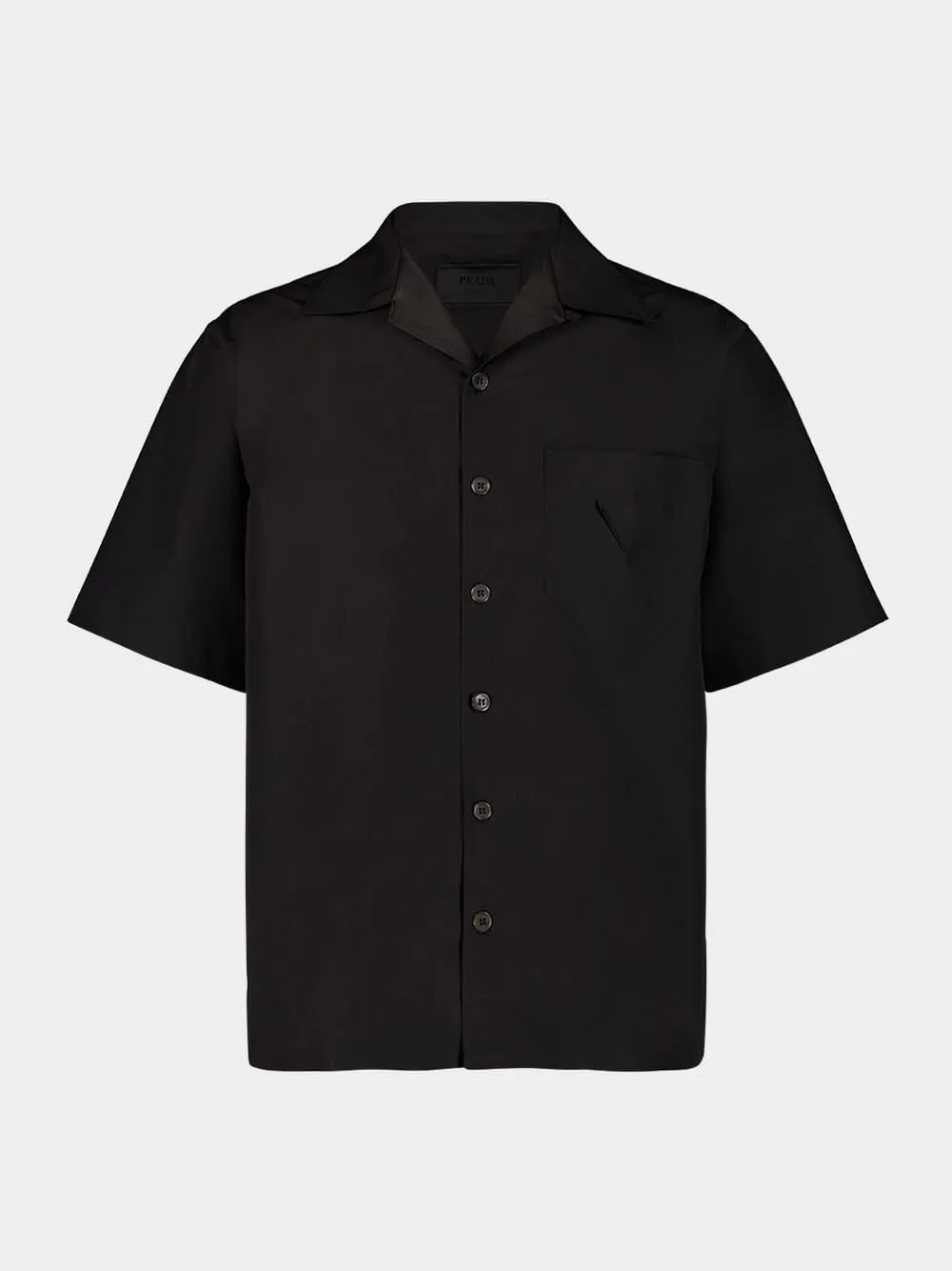 Black Technical Cotton Short-Sleeved Shirt sold by Fashion Clinic