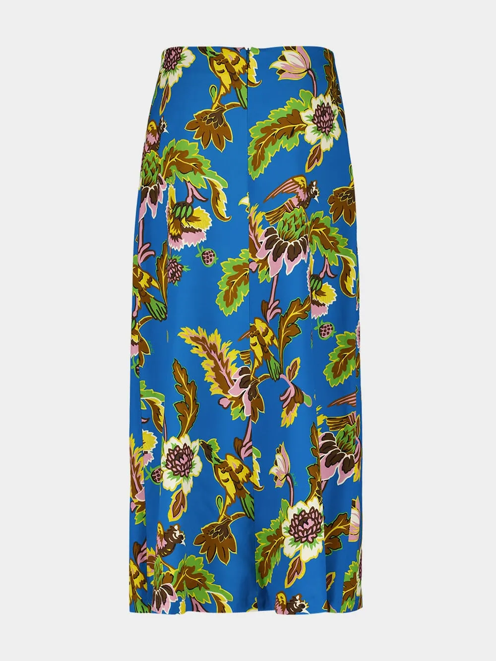 Blue Floral Midi Skirt sold by Fashion Clinic product image thumbnail 2