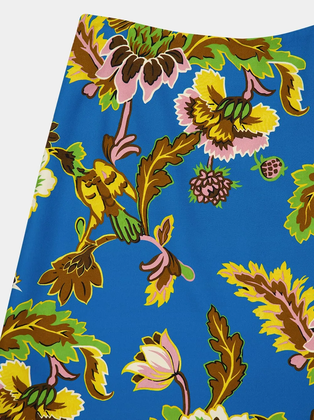 Blue Floral Midi Skirt sold by Fashion Clinic product image thumbnail 3