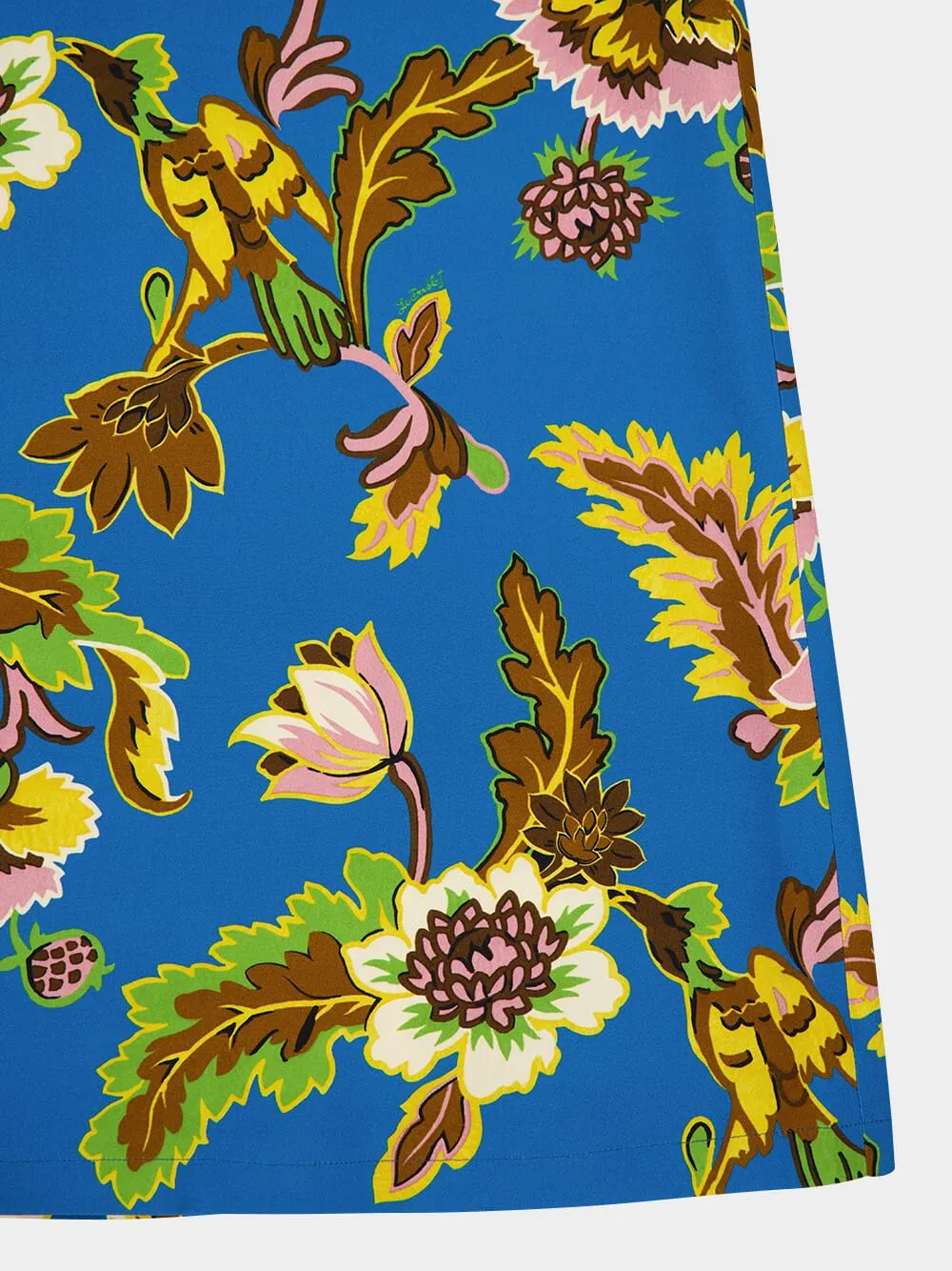 Blue Floral Midi Skirt sold by Fashion Clinic product image thumbnail 4