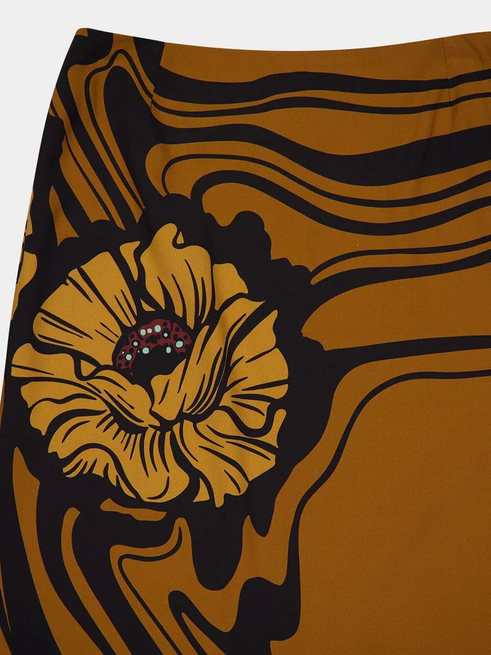 Brown Floral Pencil Skirt Placée sold by Fashion Clinic product image thumbnail 5