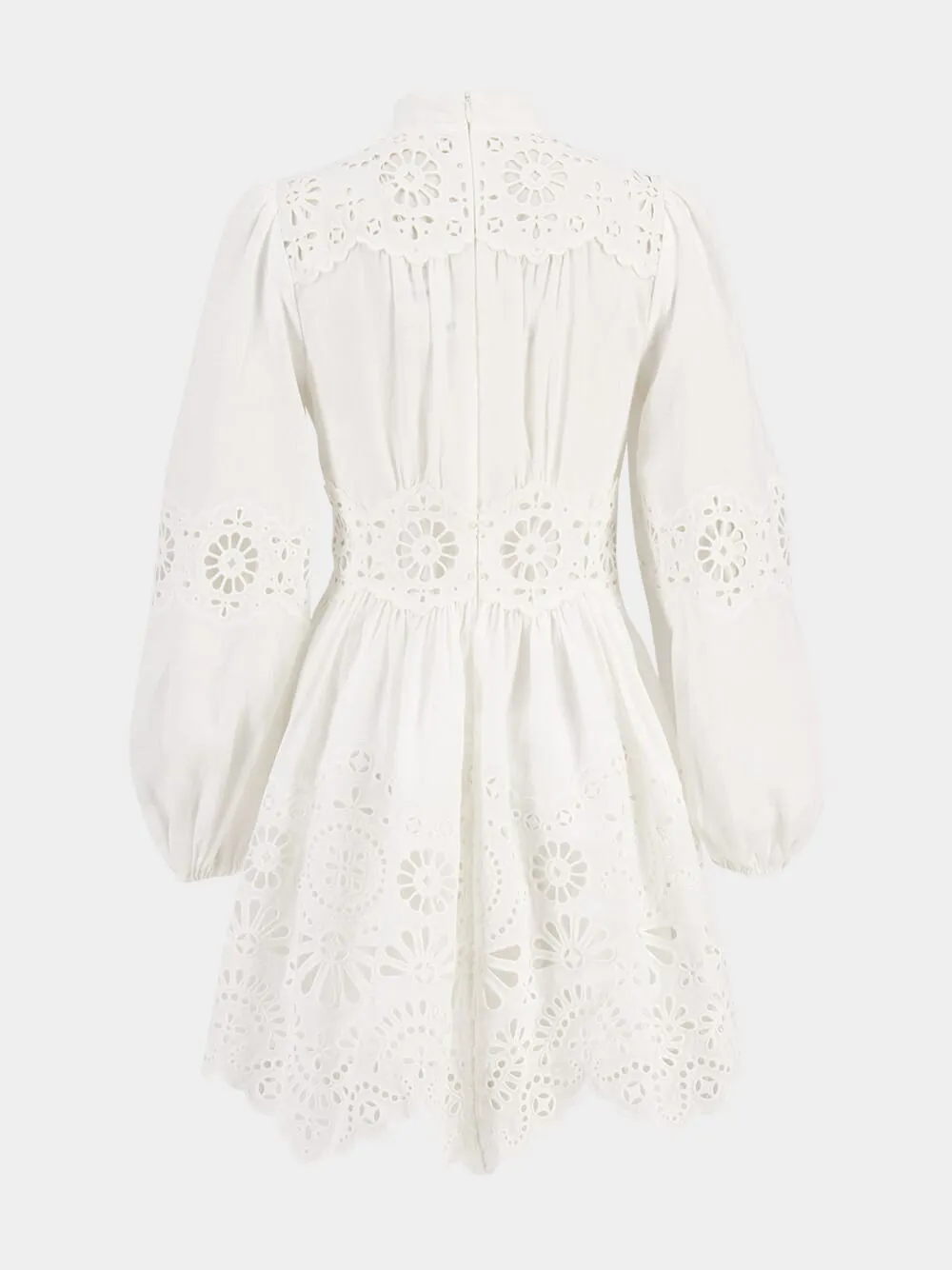 Ivory Acacia Broderie Mini Dress sold by Fashion Clinic product image thumbnail 3