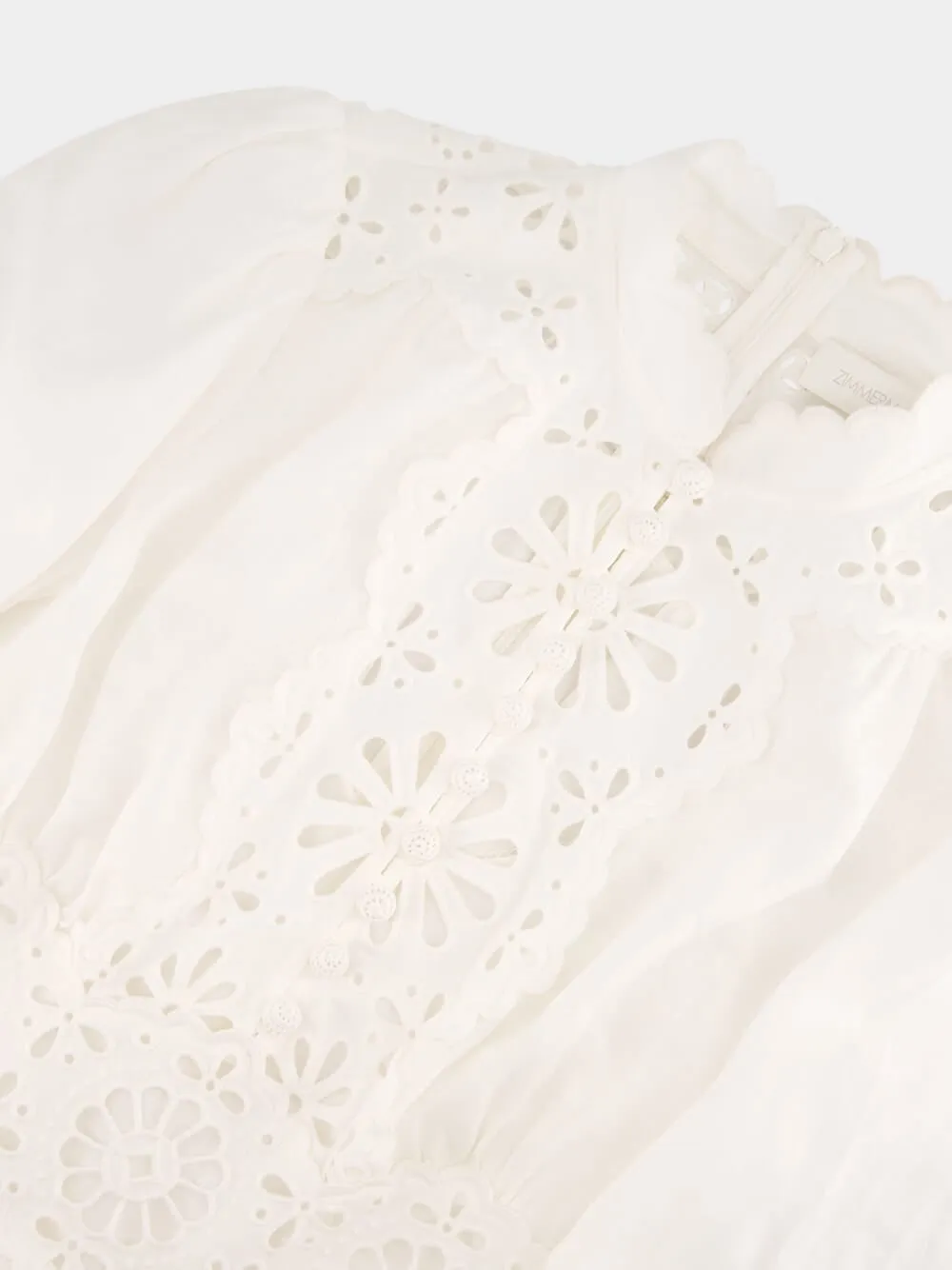 Ivory Acacia Broderie Mini Dress sold by Fashion Clinic product image thumbnail 5