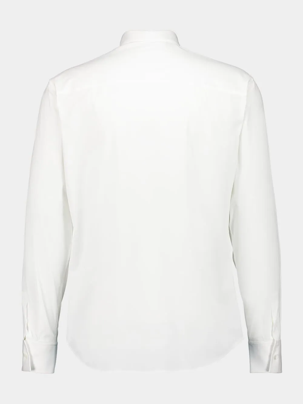 White Stretch Cotton Poplin Shirt sold by Fashion Clinic product image thumbnail 2