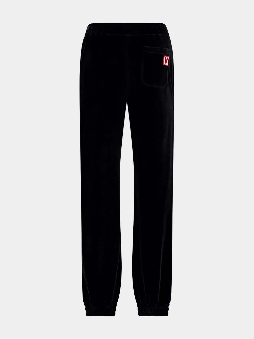 Black Chenille Jogging Trousers sold by Fashion Clinic product image thumbnail 3