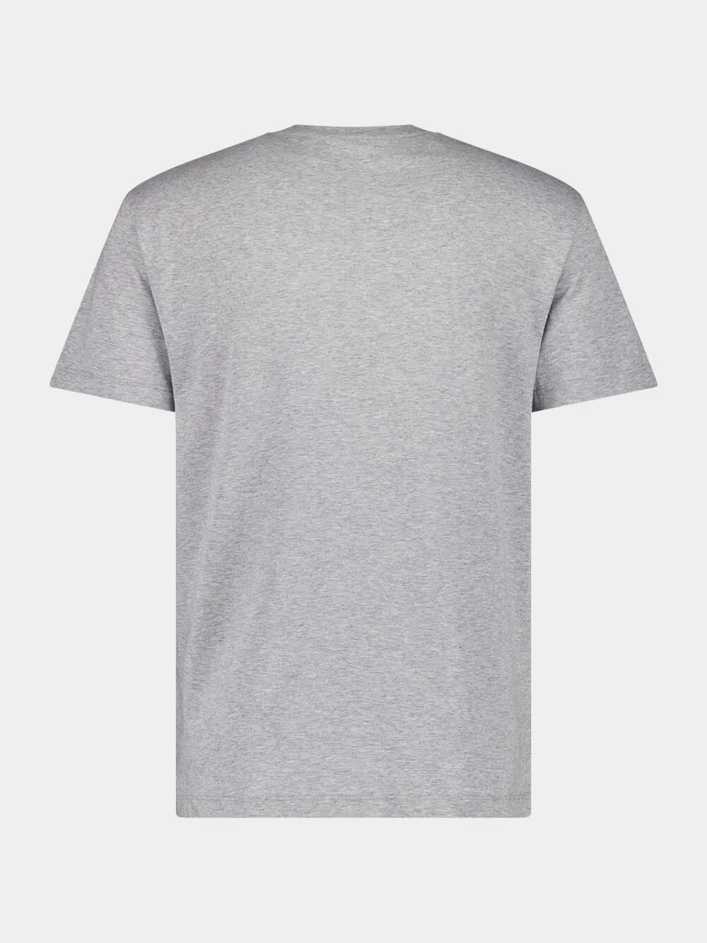 Grey Cotton T-Shirt with VLogo Patch sold by Fashion Clinic product image thumbnail 2