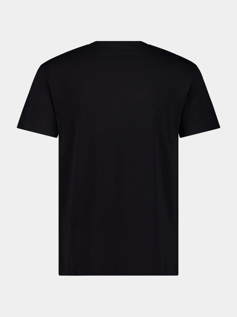 Black Cotton T-Shirt with VLogo Patch sold by Fashion Clinic product image thumbnail 3