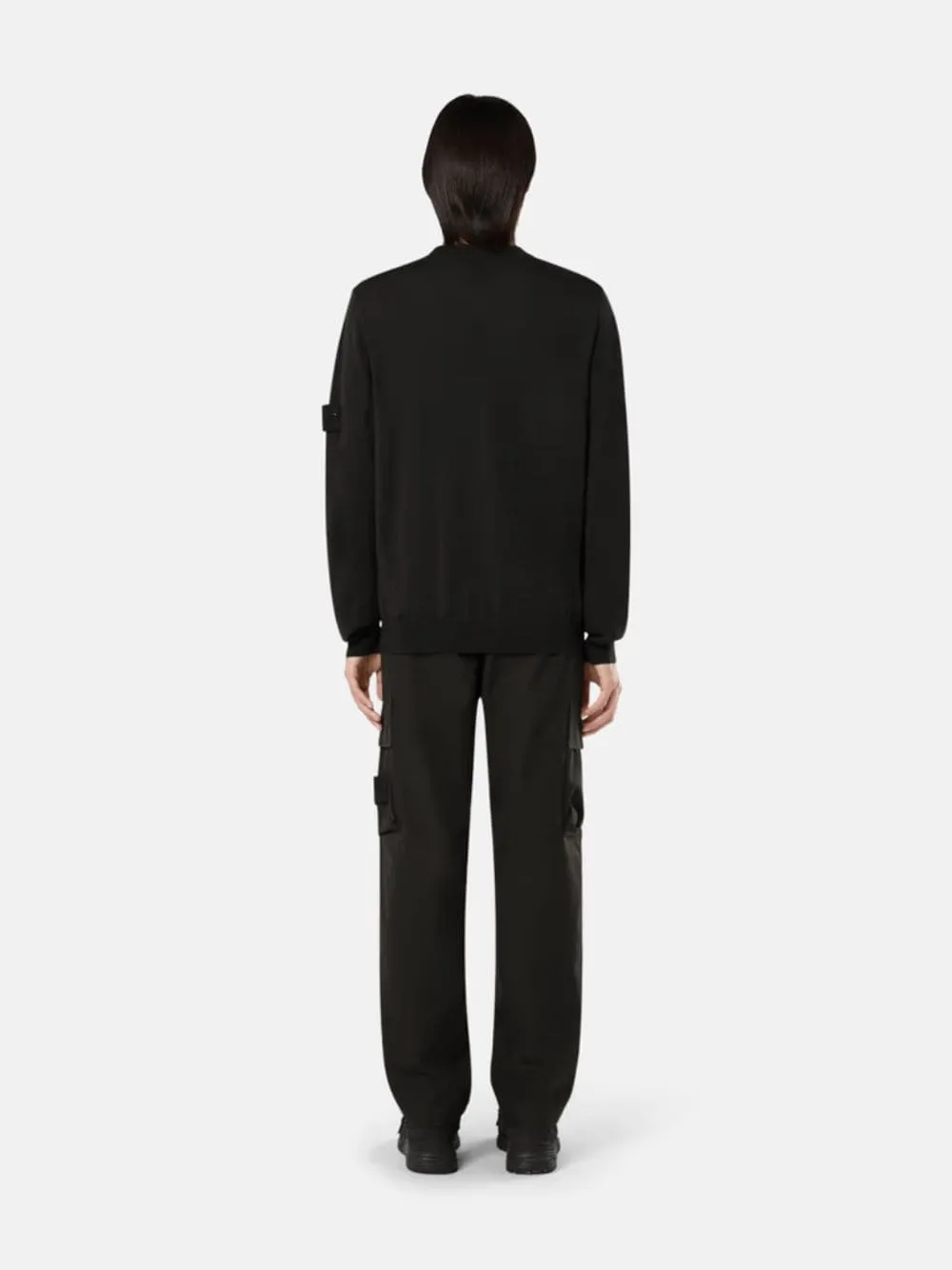 Black RWS Wool Crewneck Jumper sold by Fashion Clinic product image thumbnail 3